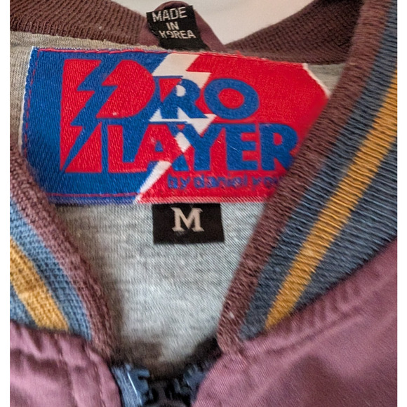 Rare VTG 90s Pro Player Mens Chicago Blackhawks NHL Bomber Jacket Hockey Medium - Picture 14 of 15